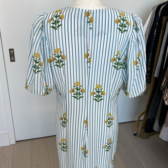 RHODE Wanda Dress Size XL Striped Floral Print Shopbop Exclusive Spring Summer - Picture 6 of 16